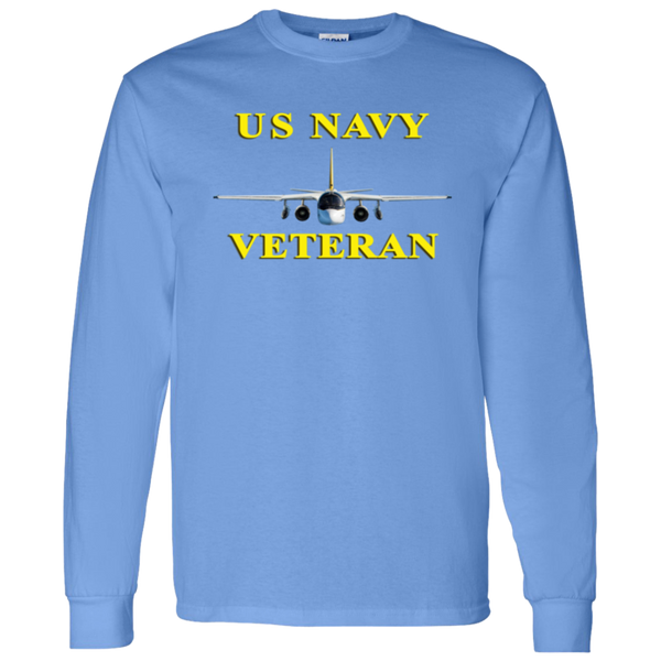 Navy Vet 3 LS Cotton T-Shirt