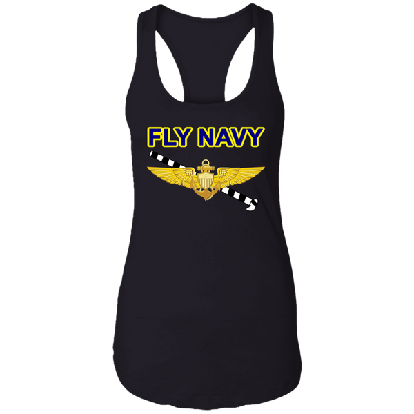 Fly Navy Tailhook 1 Ladies' Ideal Racerback Tank