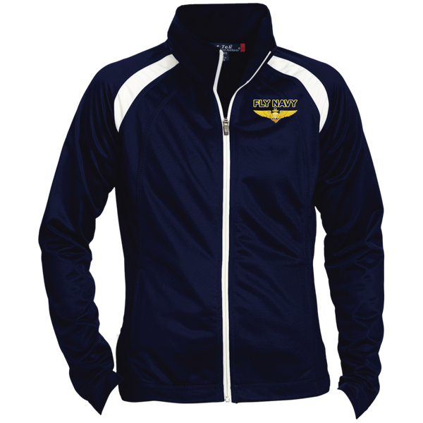 Fly Navy Aviator Ladies' Raglan Sleeve Warmup Jacket