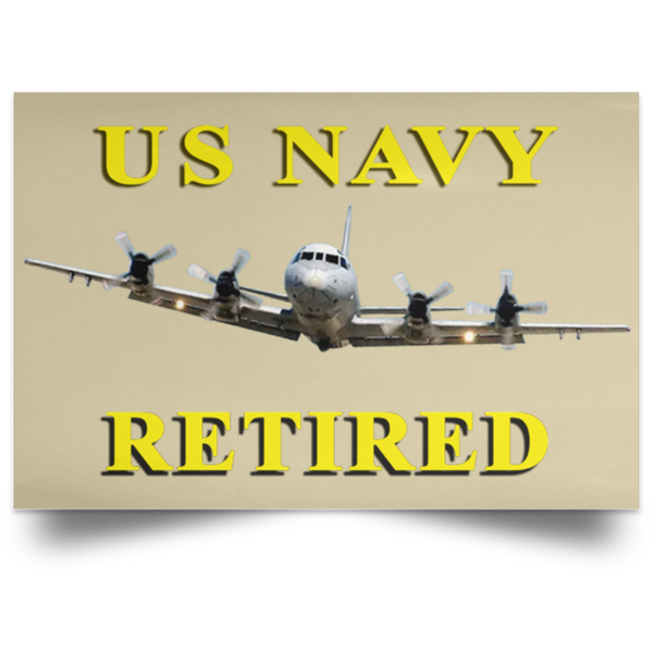 Navy Retired 1 Poster - Landscape