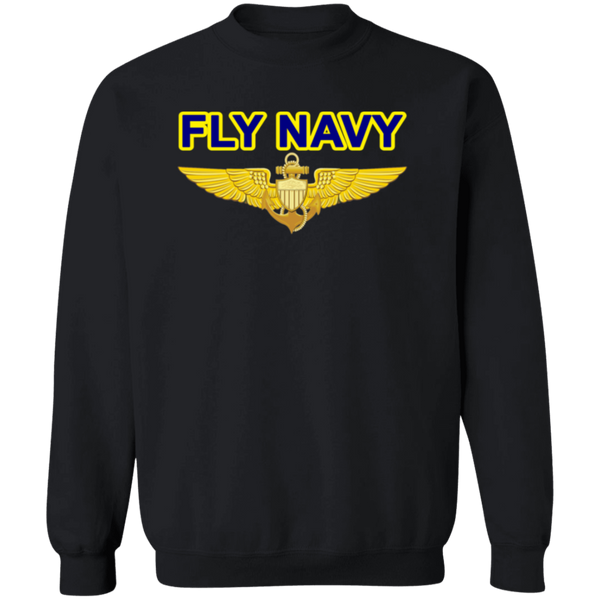 Fly Navy Aviator Crewneck Pullover Sweatshirt