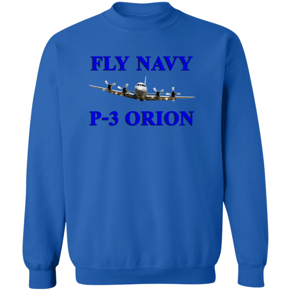 Fly Navy P-3 1 Crewneck Pullover Sweatshirt