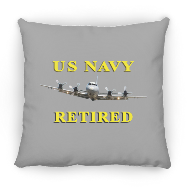 Navy Retired 1 Pillow - Small Square