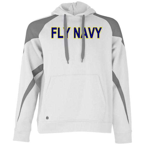 Fly Navy 2 Athletic Colorblock Fleece Hoodie