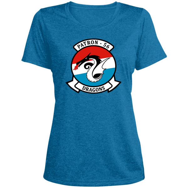 VP 56 1 Ladies' Heather Scoop Neck Performance Tee