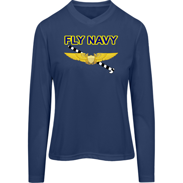 Fly Navy Tailhook 3 Team 365 Ladies' Zone LS Tee