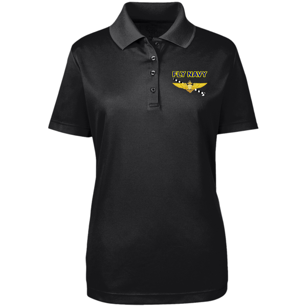 Fly Navy Tailhook 1 Core 365 Ladies' Origin Pique Polo