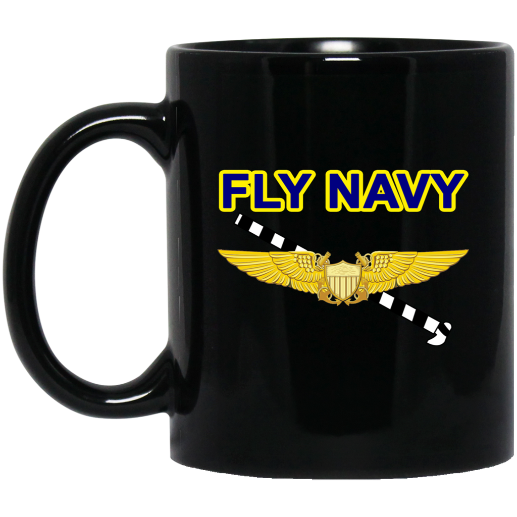 Fly Navy Tailhook 3 Black Mug - 11oz