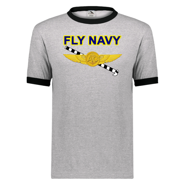 Fly Navy Tailhook 2 Unisex Ringer Tee