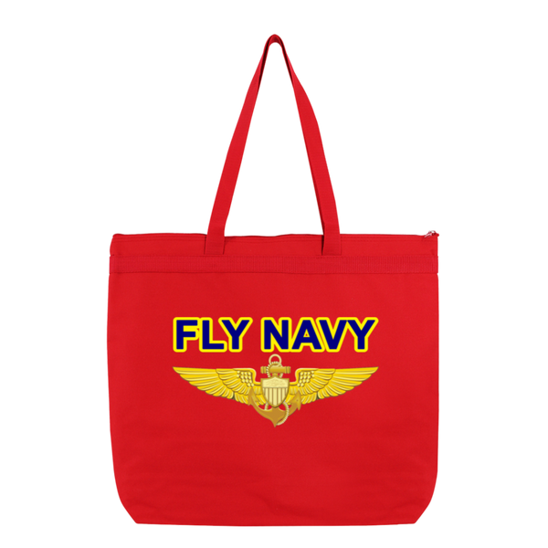 Fly Navy Aviator Melody Large Tote