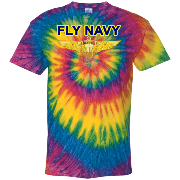 Fly Navy Aviator Cotton Tie Dye T-Shirt