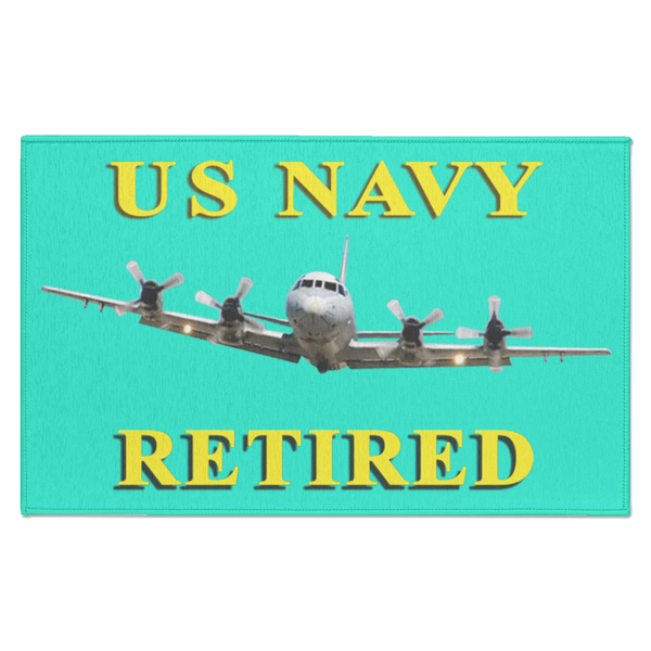 Navy Retired 1 Indoor Doormat