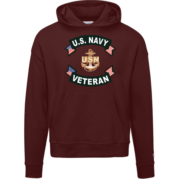 Navy Vet 1 Champion Ladies' Powerblend Hoodie