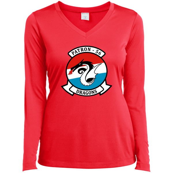 VP 56 1 Ladies’ LS Performance V-Neck Tee