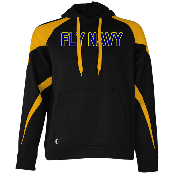 Fly Navy 2 Athletic Colorblock Fleece Hoodie