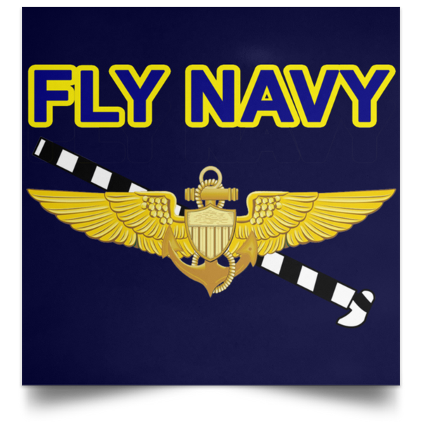 Fly Navy Tailhook 1 Poster - Square