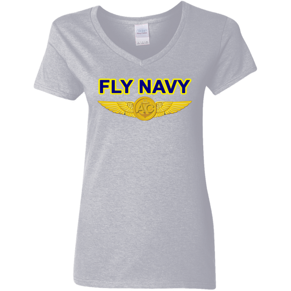 Fly Navy Aircrew Ladies' V-Neck T-Shirt