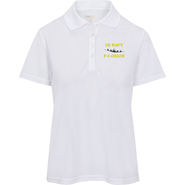 US Navy P-3 3 Core 365 Ladies' Origin Pique Polo