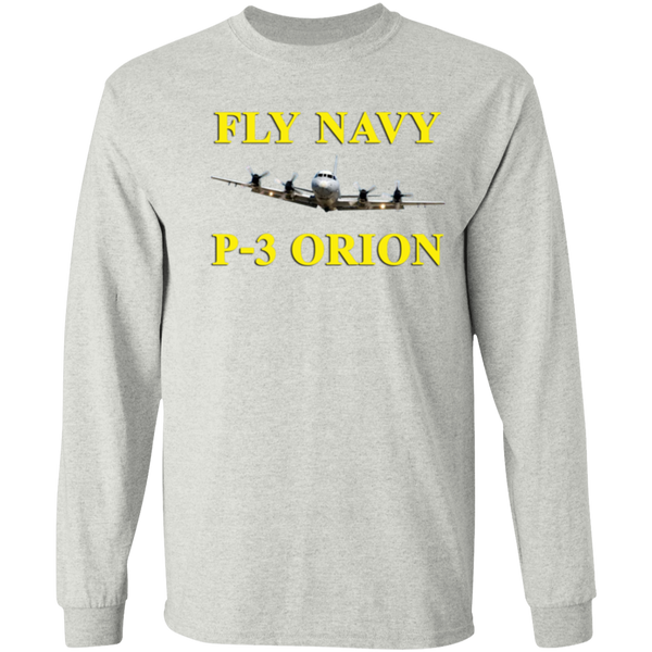 Fly Navy P-3 3 LS Cotton T-Shirt