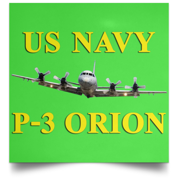 US Navy P-3 3 Poster - Square