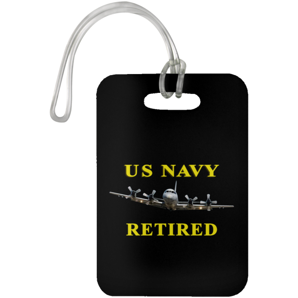 Navy Retired 1 Luggage Bag Tag