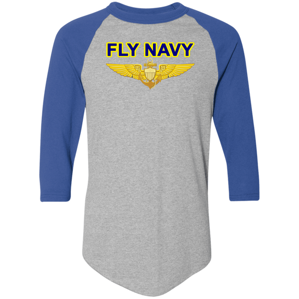 Fly Navy Aviator Colorblock Raglan Jersey
