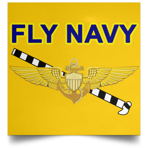 Fly Navy Tailhook 1 Poster - Square