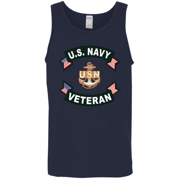 Navy Vet 1 Cotton Tank Top