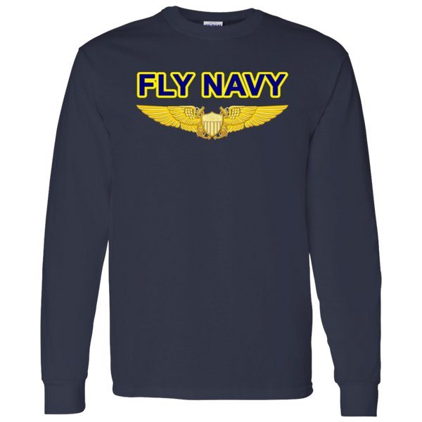 Fly Navy NFO LS Cotton T-Shirt