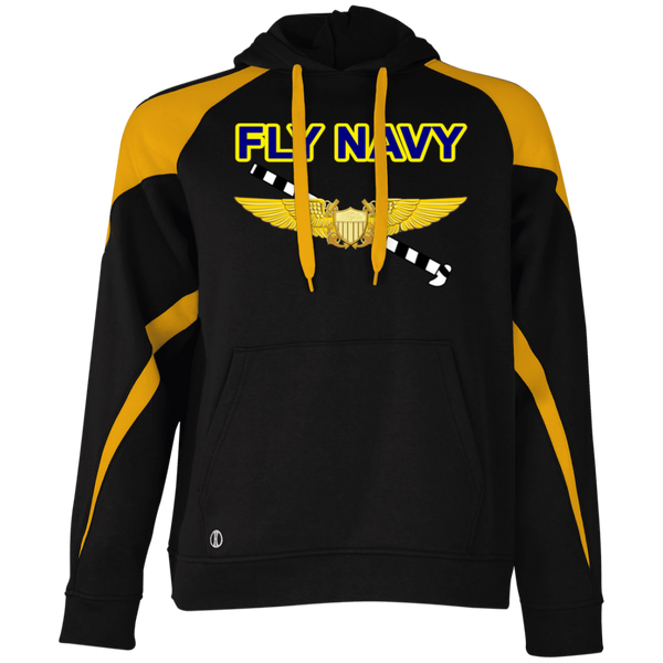 Fly Navy Tailhook 3 Athletic Colorblock Fleece Hoodie