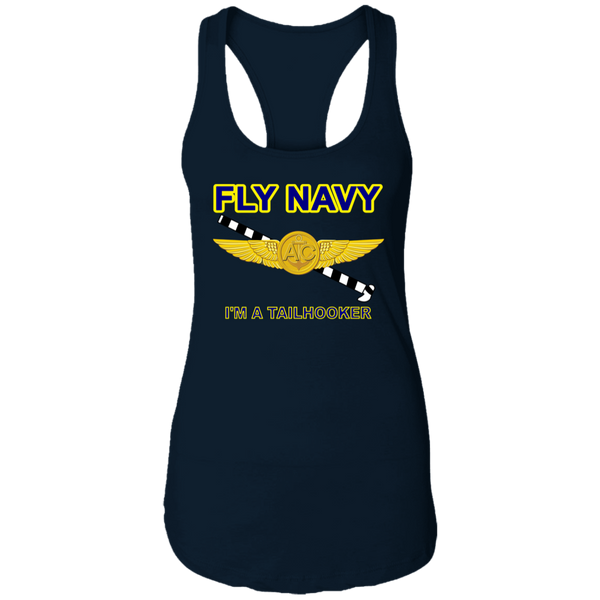 Fly Navy Tailhooker 2 Ladies' Ideal Racerback Tank