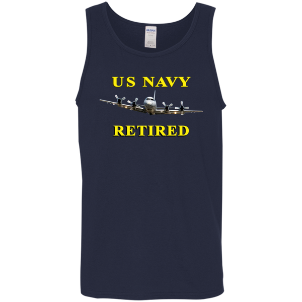 Navy Retired 1 Cotton Tank Top