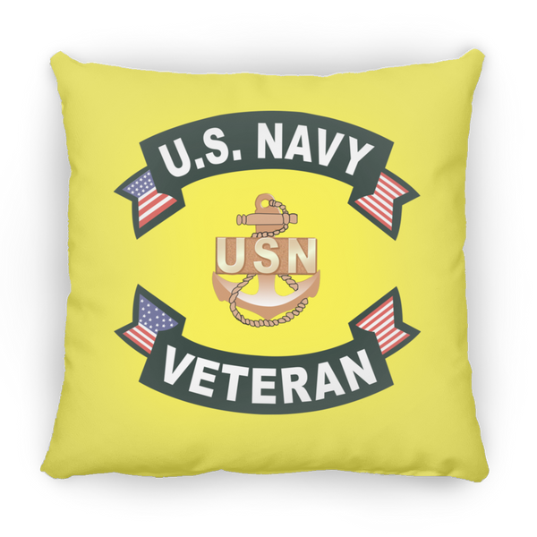 Navy Vet 1 Pillow - Small Square