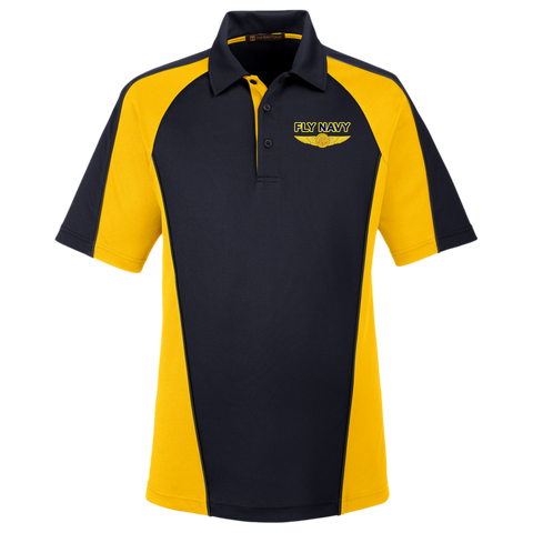 Fly Navy Aircrew Harriton Colorblock Polo