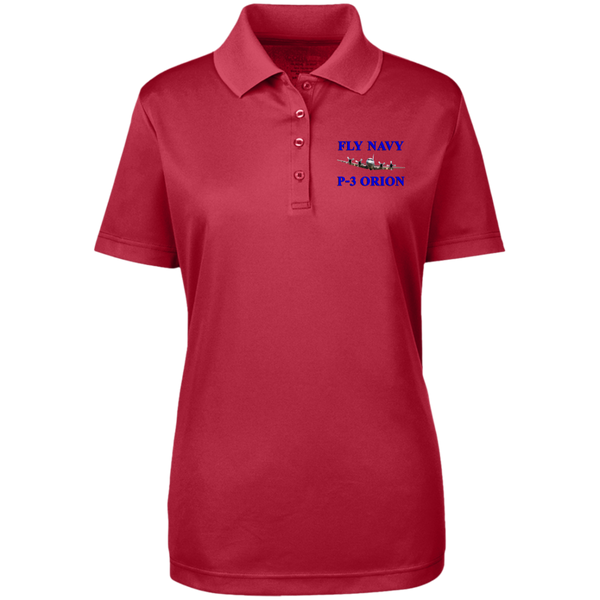 Fly Navy P-3 1 Core 365 Ladies' Origin Pique Polo