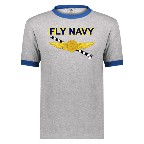 Fly Navy Tailhook 2 Unisex Ringer Tee