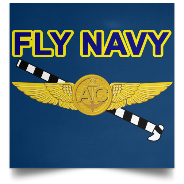 Fly Navy Tailhook 2 Poster - Square