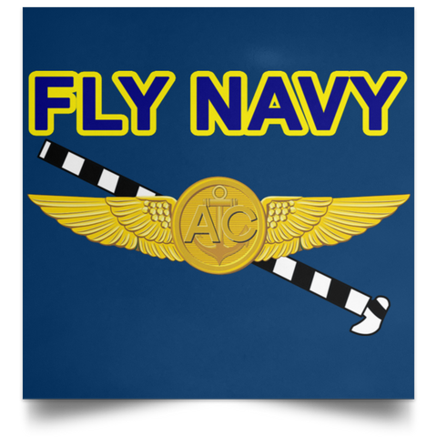 Fly Navy Tailhook 2 Poster - Square