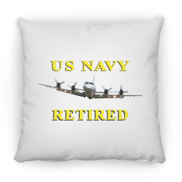 Navy Retired 1 Pillow - Large Square