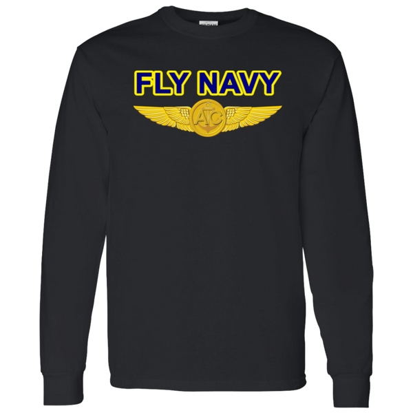 Fly Navy Aircrew LS Cotton T-Shirt