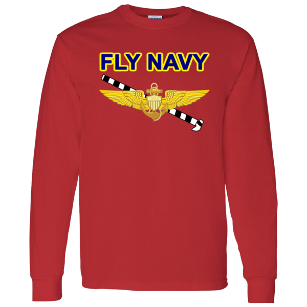 Fly Navy Tailhook 1 LS Cotton T-Shirt