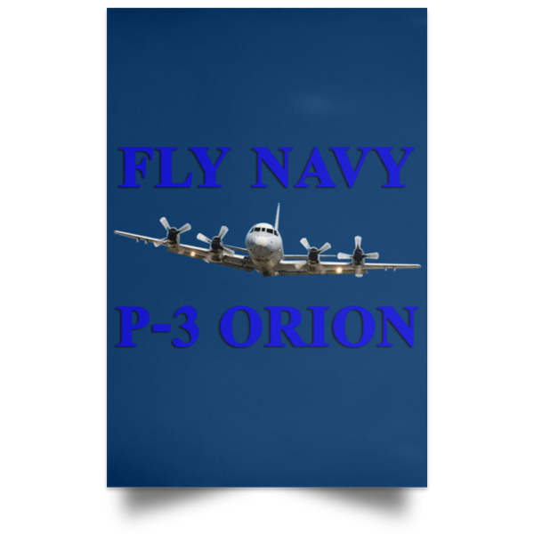 Fly Navy P-3 1 Poster - Portrait