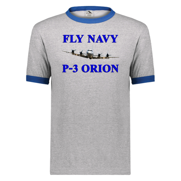 Fly Navy P-3 1 Unisex Ringer Tee