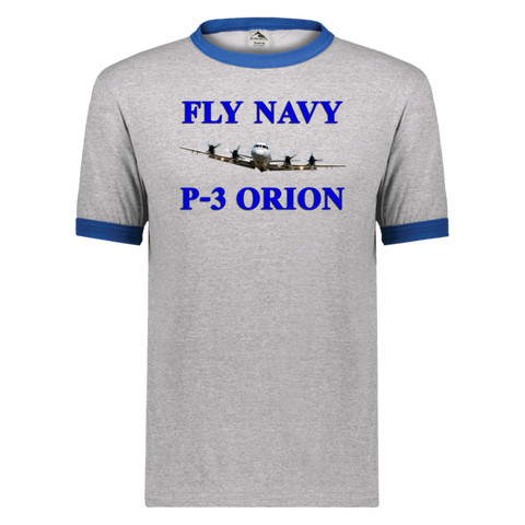 Fly Navy P-3 1 Unisex Ringer Tee