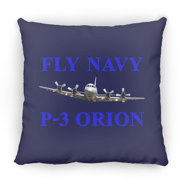 Fly Navy P-3 1 Pillow - Large Square