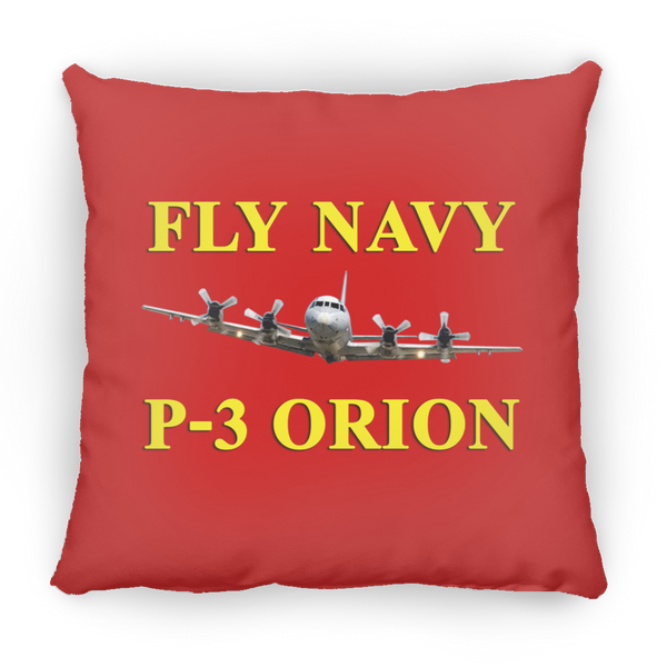 Fly Navy P-3 3 Pillow - Small Square