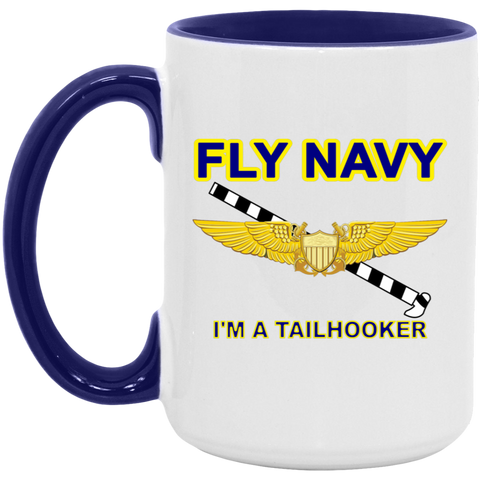 Fly Navy Tailhooker 3 Accent Mug - 15oz