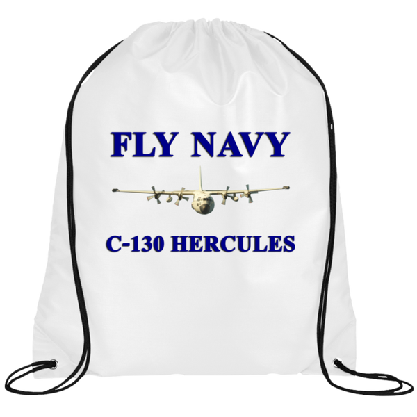 Fly Navy C-130 1 Drawstring Cinch Backpack