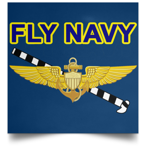 Fly Navy Tailhook 1 Poster - Square