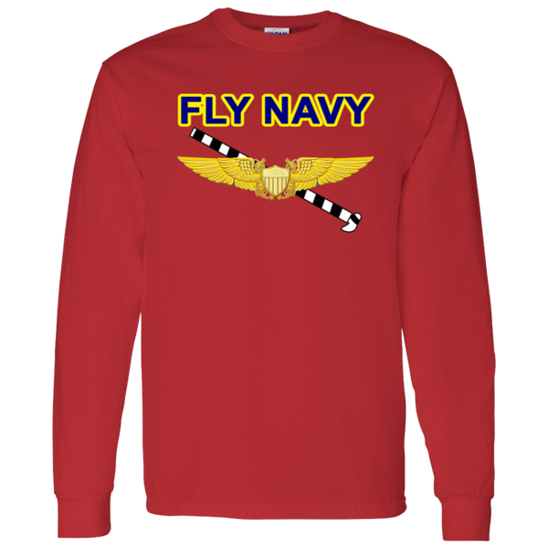 Fly Navy Tailhook 3 LS Cotton T-Shirt